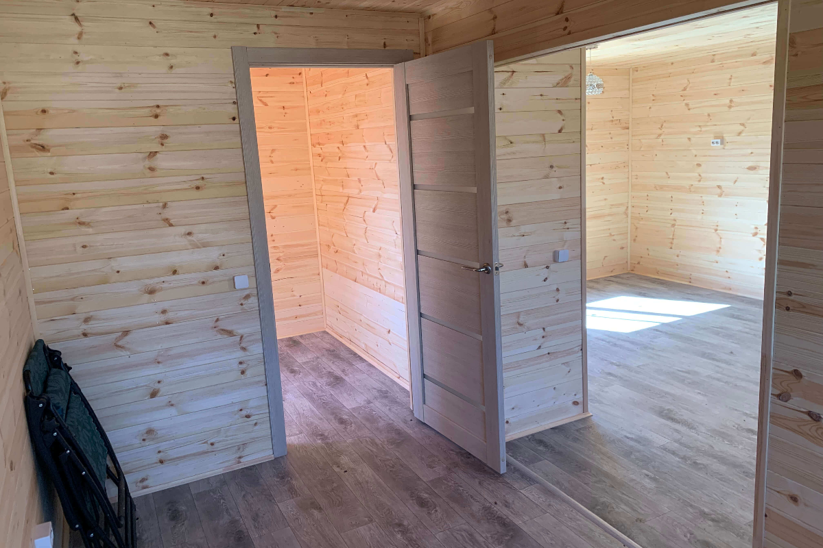 Каркасный дом под ключ 36 м² (6х6м)