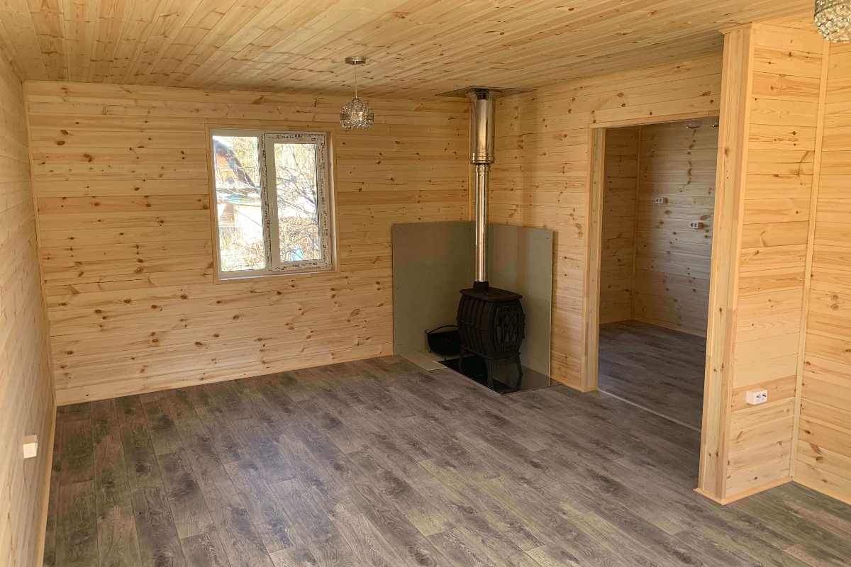 Каркасный дом под ключ 36 м² (6х6м)